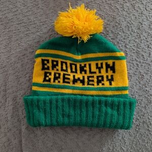 Brooklyn Brewery Green and Yellow Beanie